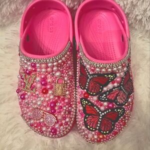 SOLD.......Customized crocs